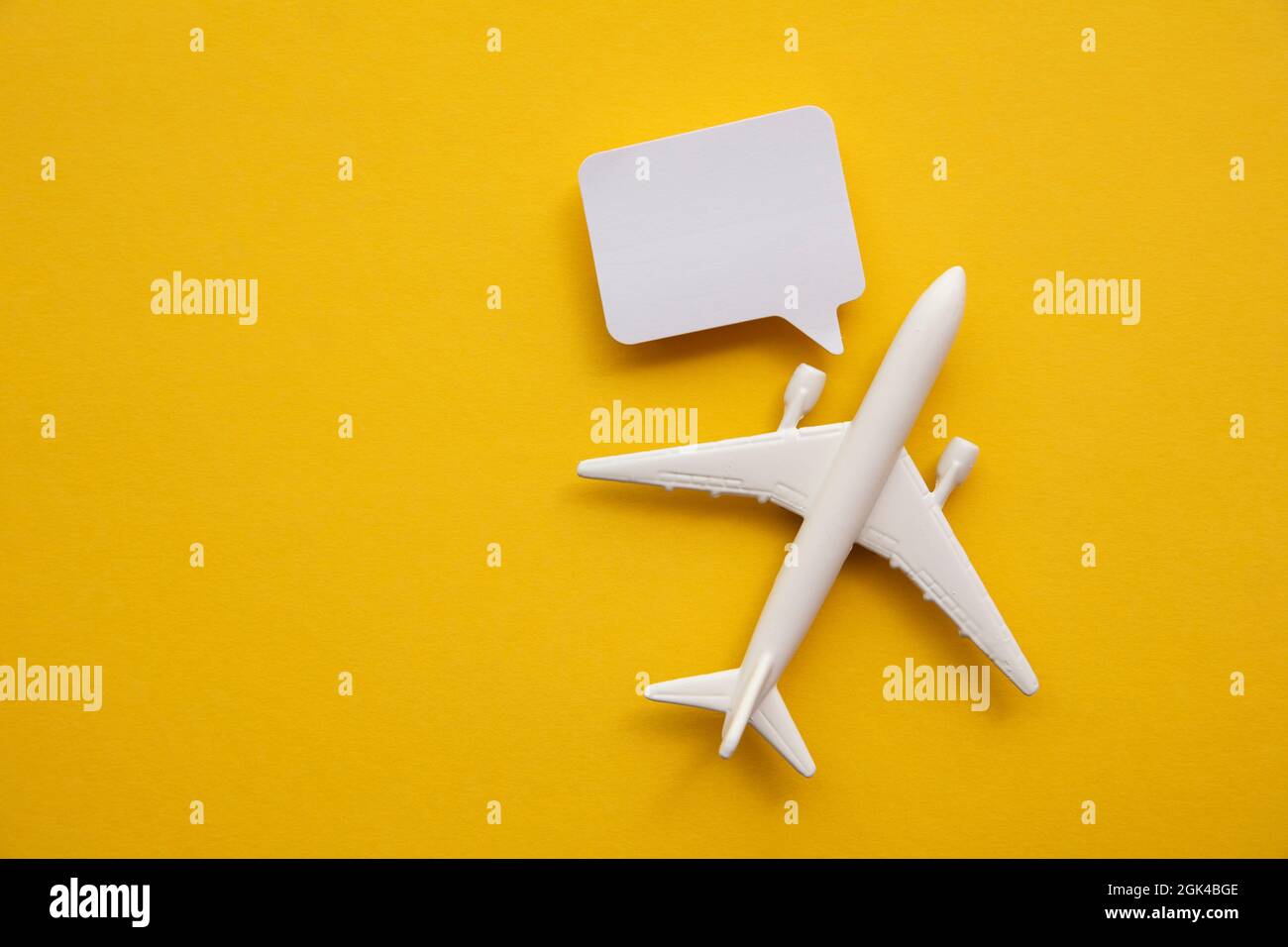 Airplane With A Blank Speech Bubble Flight Feedback And Holiday airplane-with-a-blank-speech-bubble-flight-feedback-and-holiday
