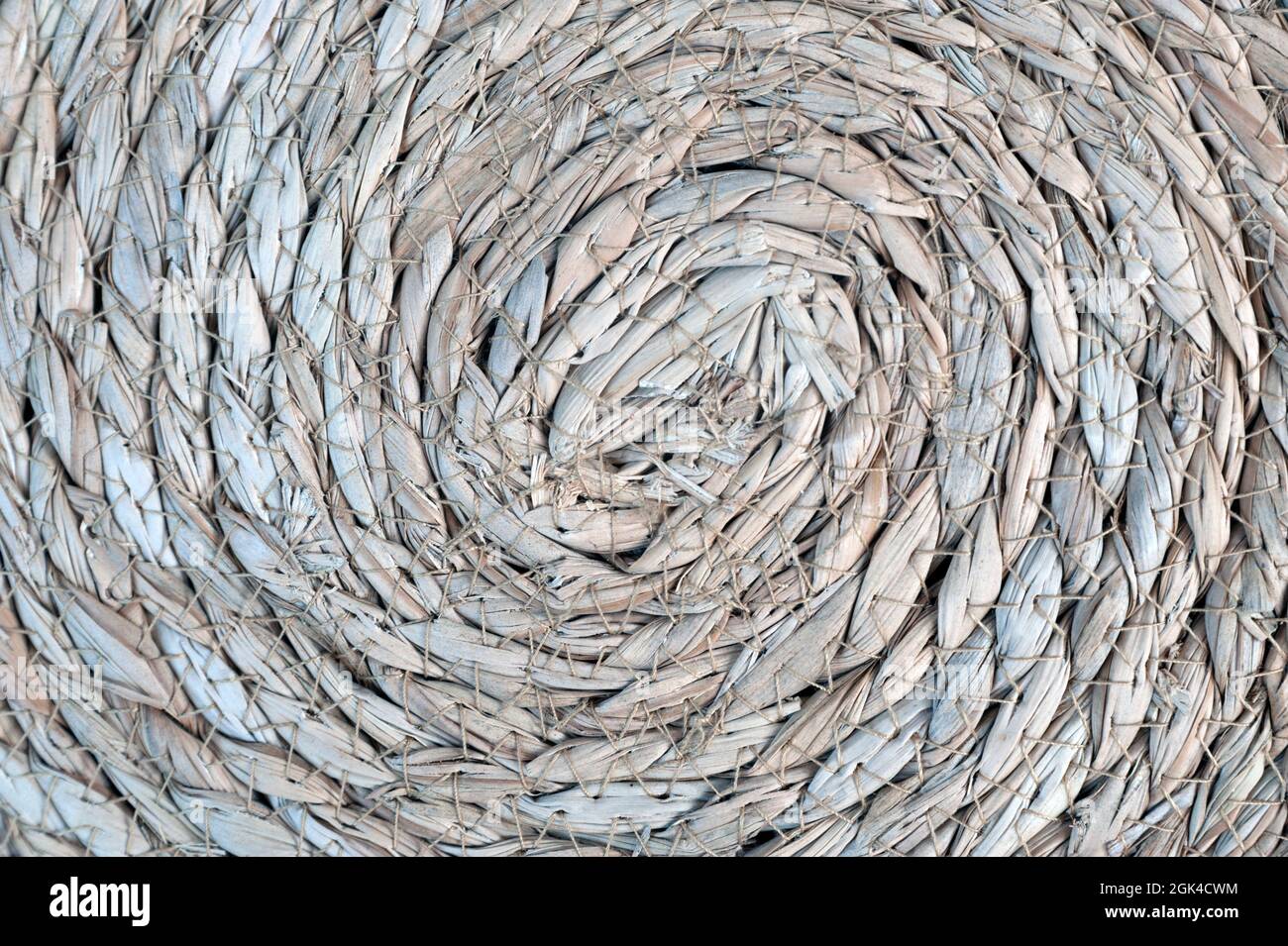 Straw, wicker, knitted ground Stock Photo