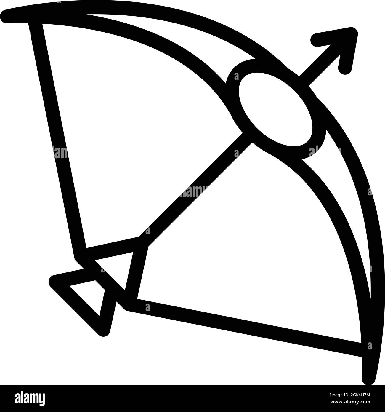 Arrow bow icon outline vector. Archery weapon. Archery sport Stock