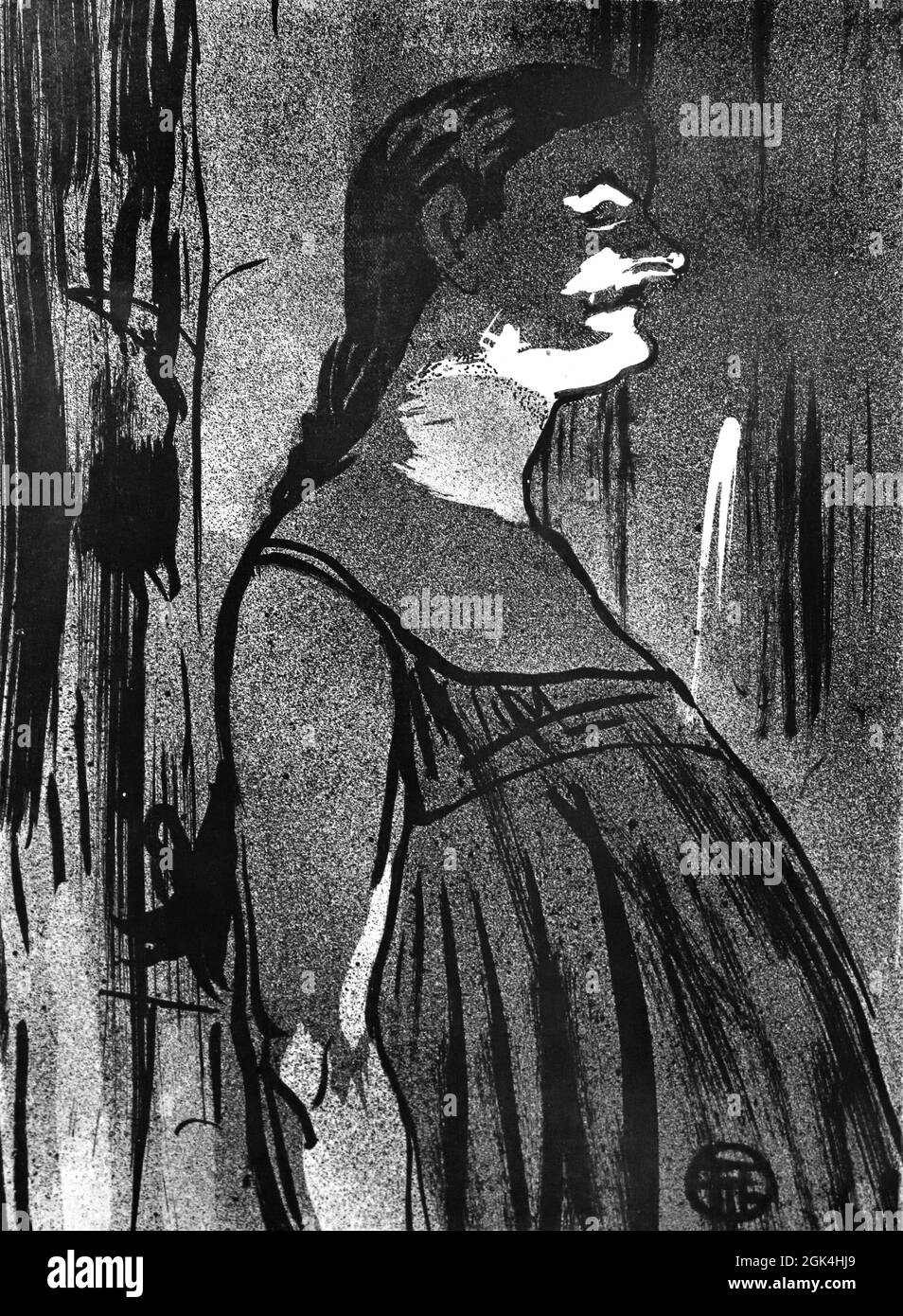 Madame Abdala, 1893 Henri de Toulouse-Lautrec 1864-1901 France French Stock Photo
