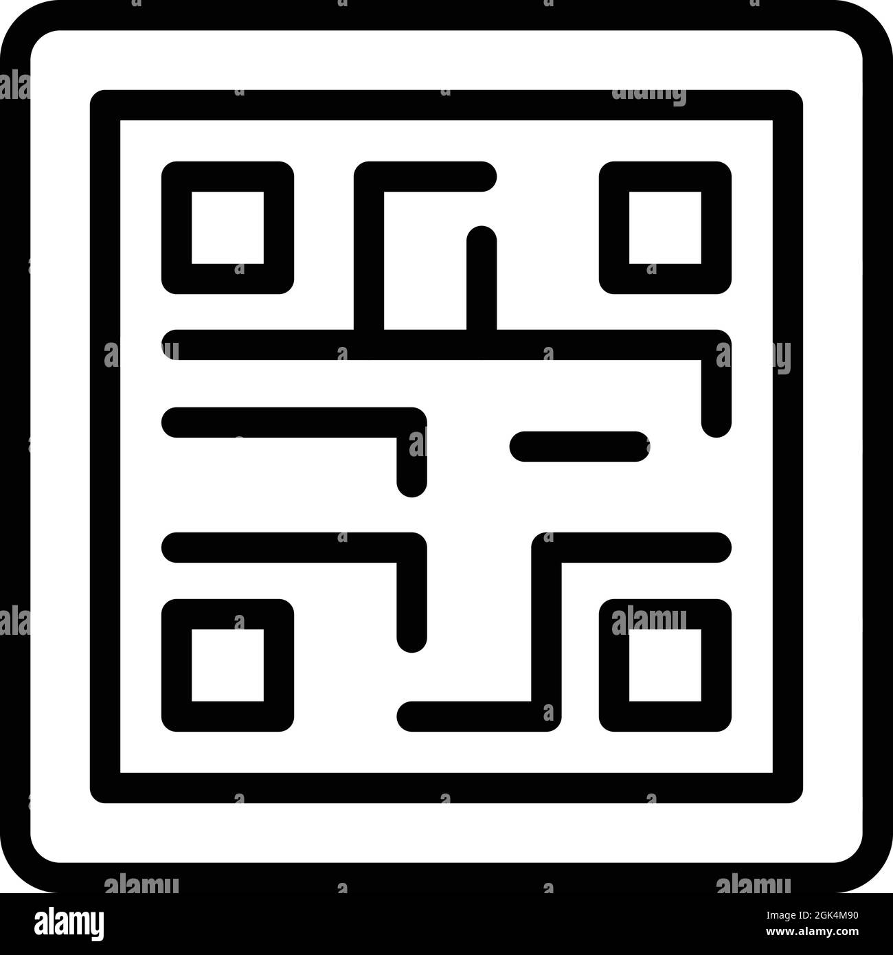 Code reader icon outline vector. Qr scan. Data barcode Stock Vector