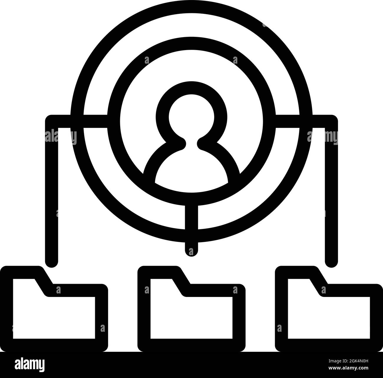 Web course student icon outline vector. Online school. Video seminar ...