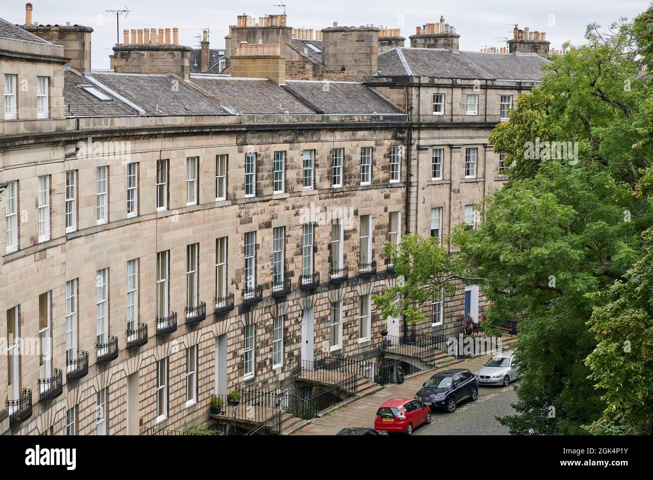 Historic housing new town, Edinburgh, Central Scotland, UK Stock Photo