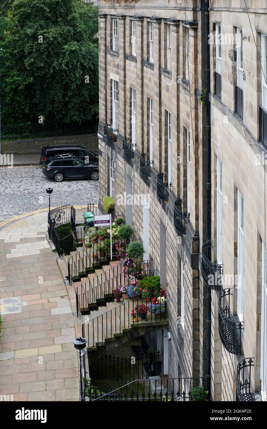 Historic housing new town, Edinburgh, Central Scotland, UK Stock Photo