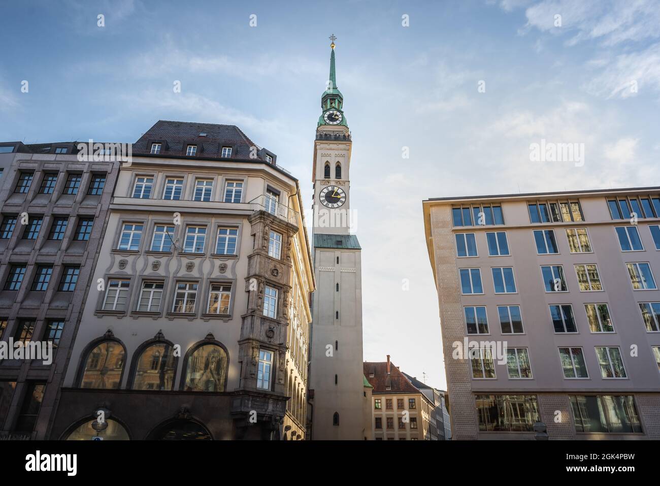 St. Peter's Church - Munich, Bavaria, Germany Stock Photo