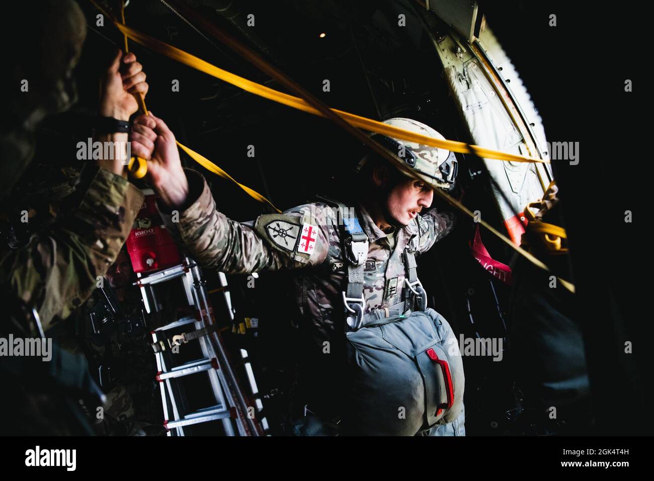Static Line Jumpmaster Command Screening Checklist A paratrooper assigned to III Infantry Brigade, Georgian Defence Force ...