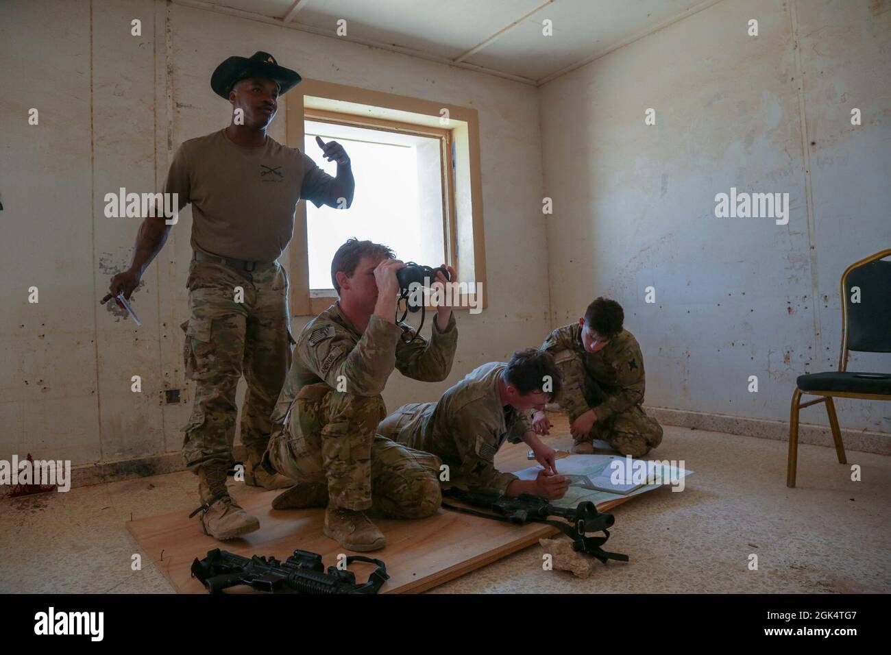 U.S. Army Soldiers conducts The Spur Ride at Al Asad Air Base on August ...