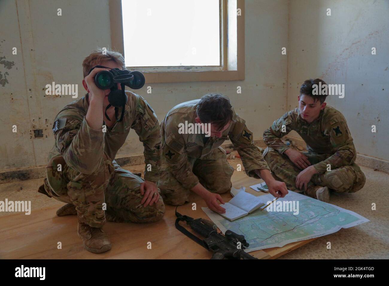 U.S. Army Soldiers conducts The Spur Ride at Al Asad Air Base on August ...