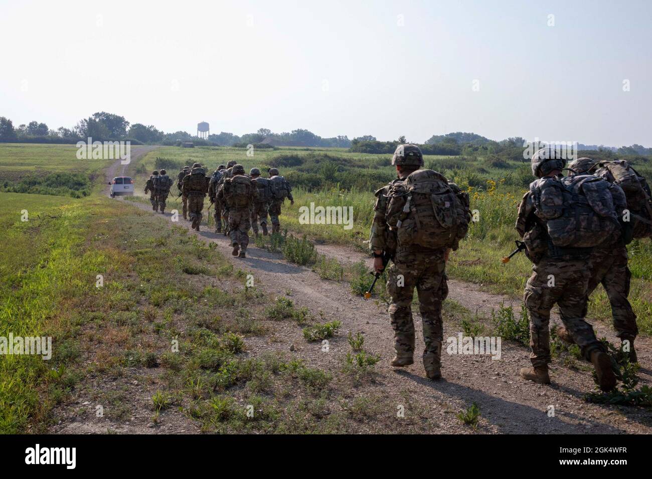Competitors ruck across Fort Riley to get to their next event during ...