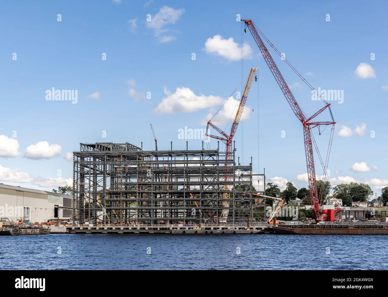 Electric Boat's South Boat Yard, Groton, CT Stock Photo Alamy