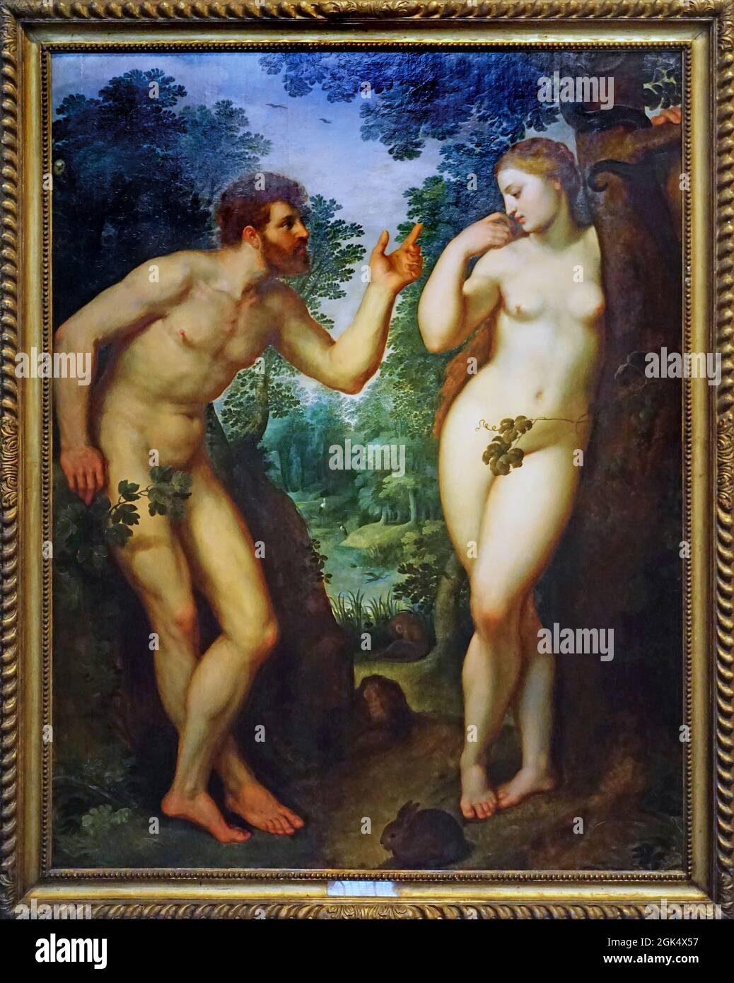 Adam and Eve by Peter Paul Rubens (1577-1640) Stock Photo