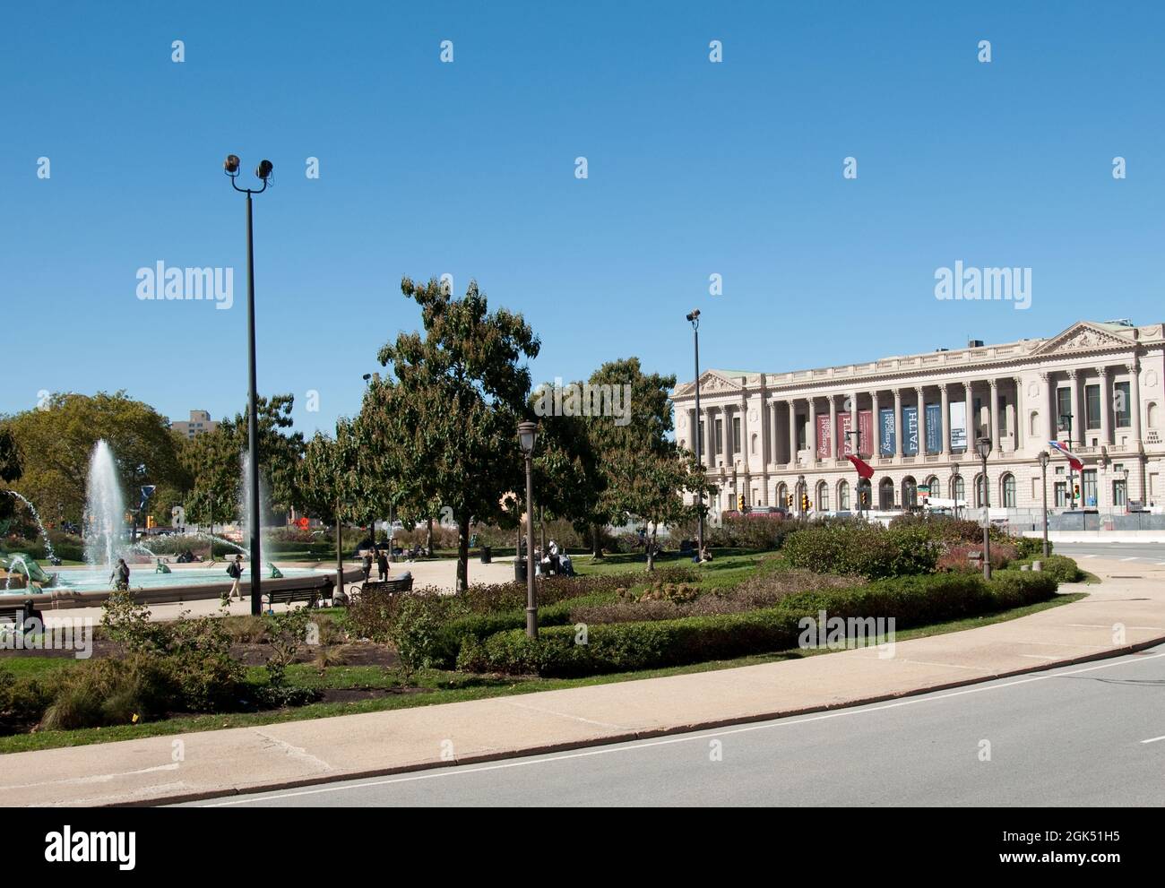 Puclic Library Philadelphia Public Library, Philadelphia, Pennsylvania, USA. French-style buliding ...
