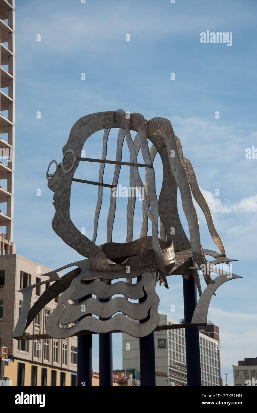 Monument to Benjamin Franklin,  Philadelphia, Pennsylvania, USA Stock Photo
