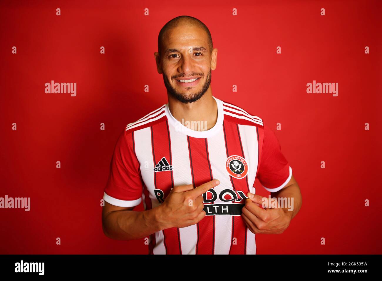 Adlene Guedioura pictured at the Randox Academy, Sheffield. Picture date 9th September 2021. Picture credit should read: Phil Oldham / Sportimage Stock Photo