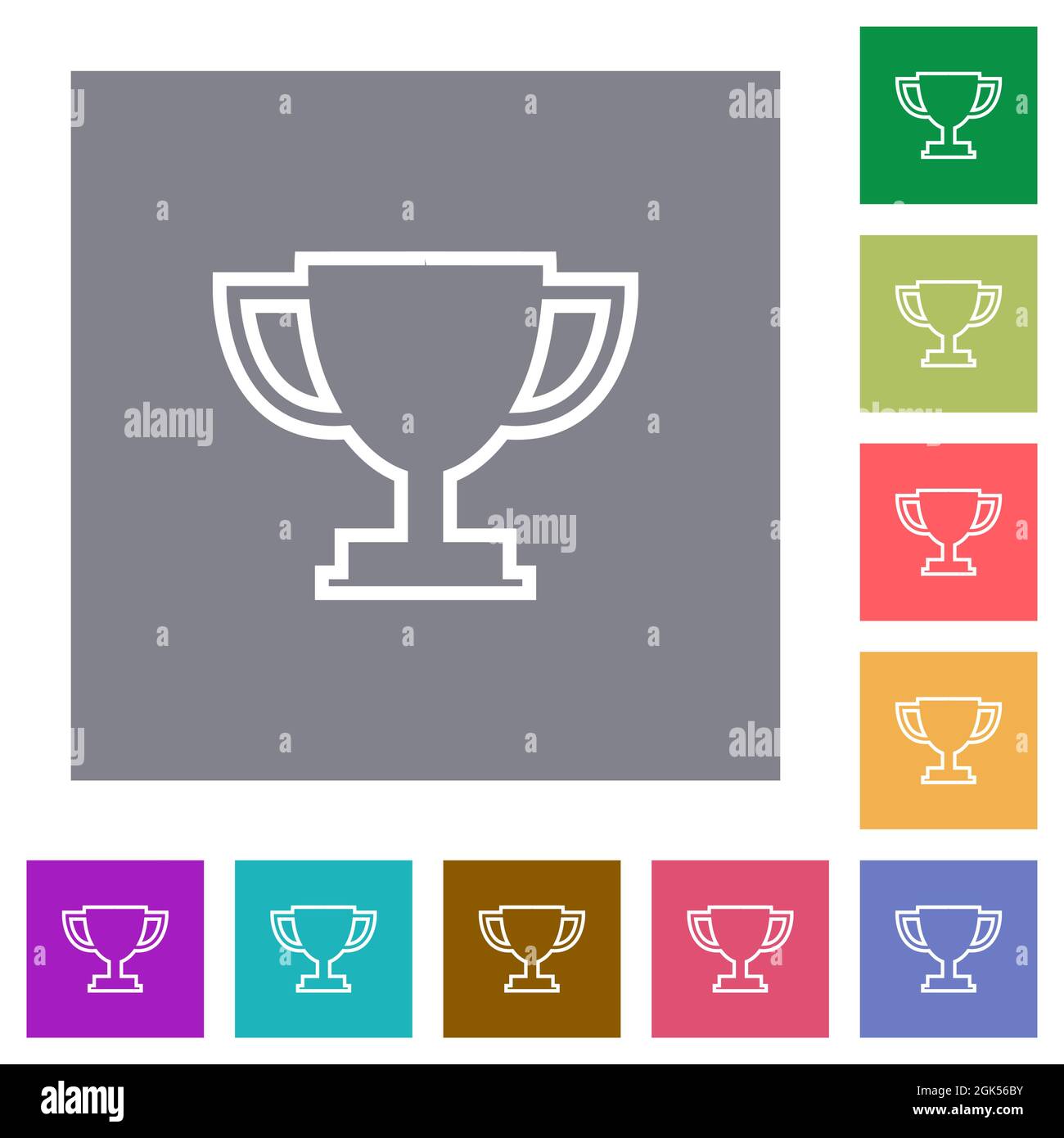 Trophy line icons signs hi-res stock photography and images - Alamy