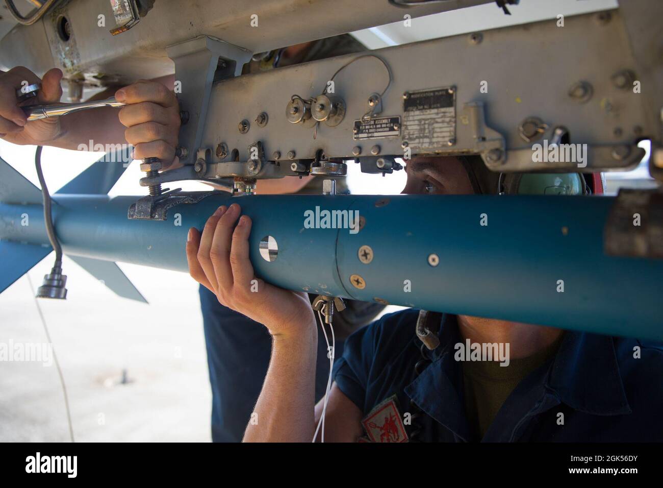 U.S. Marine Corps Cpl. Adam Nicholoff, an ordnance technician with