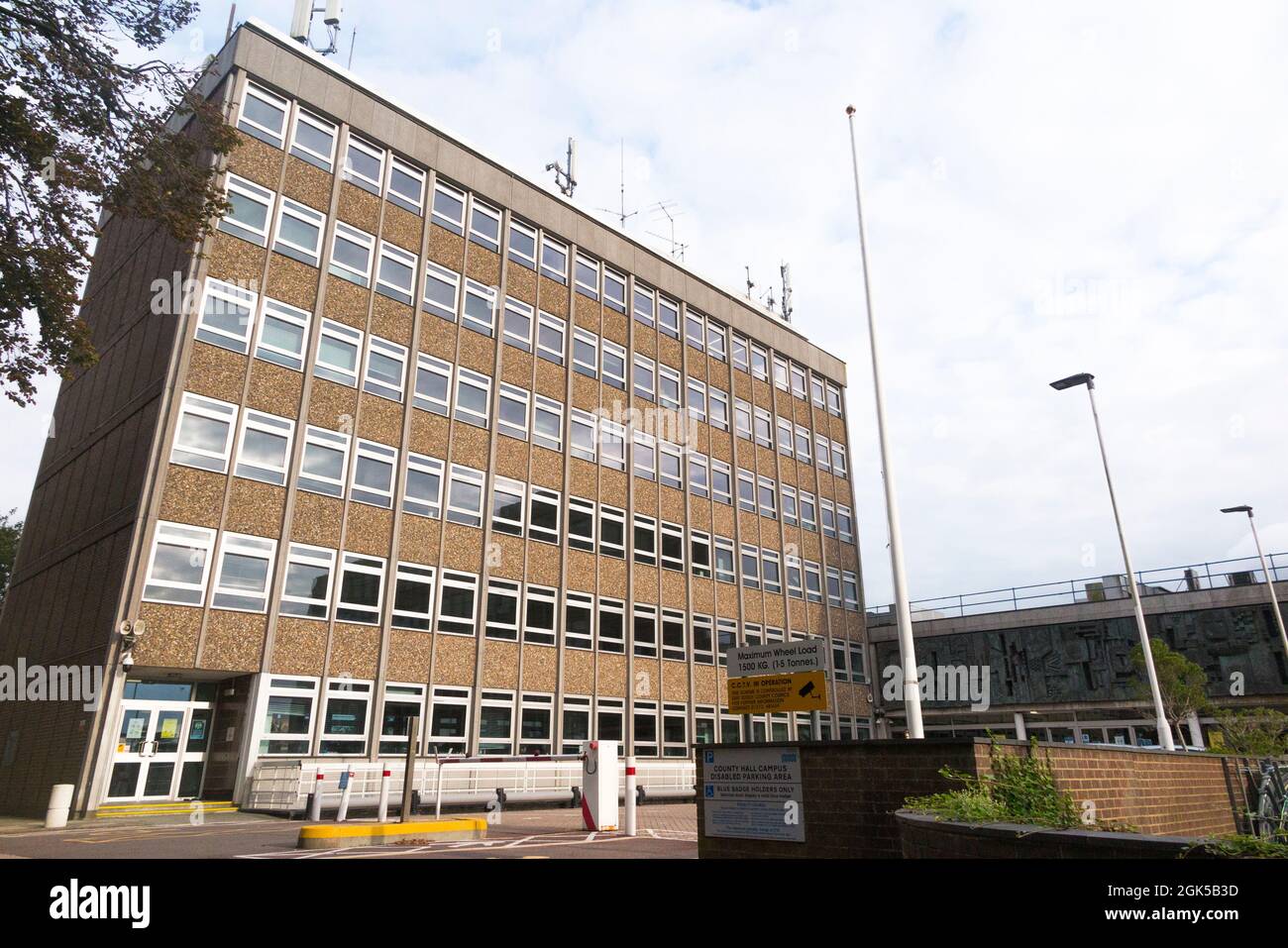 East Sussex County Hall is a modern building in St Anne's Crescent
