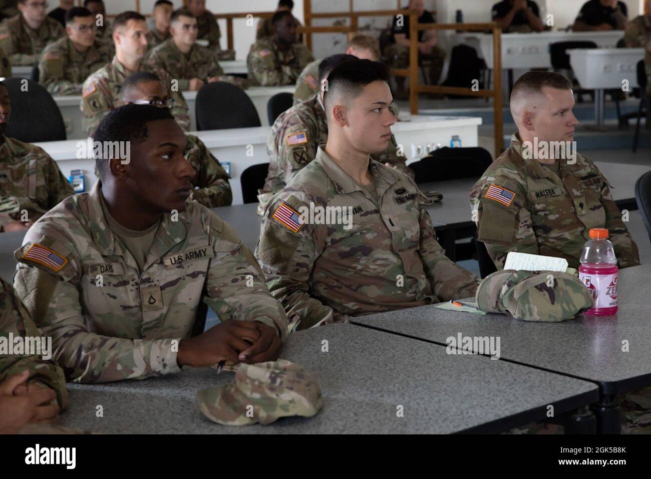 From left, Infantryman Pfc. Jvonte Davis, Whiteville, North Carolina native, Infantry Platoon