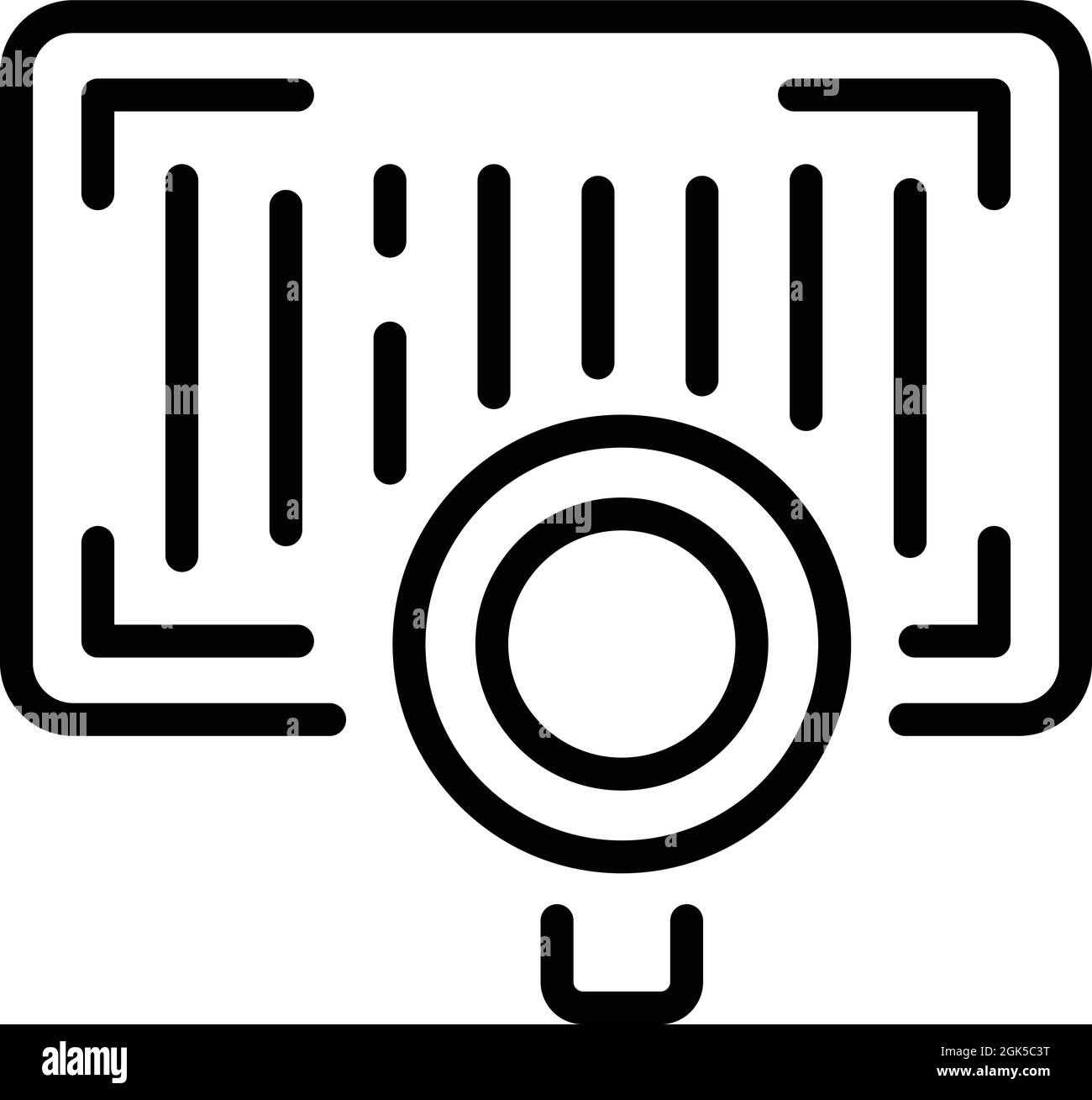 Sale qr code icon outline vector. Scan bar. Label scanner Stock Vector ...