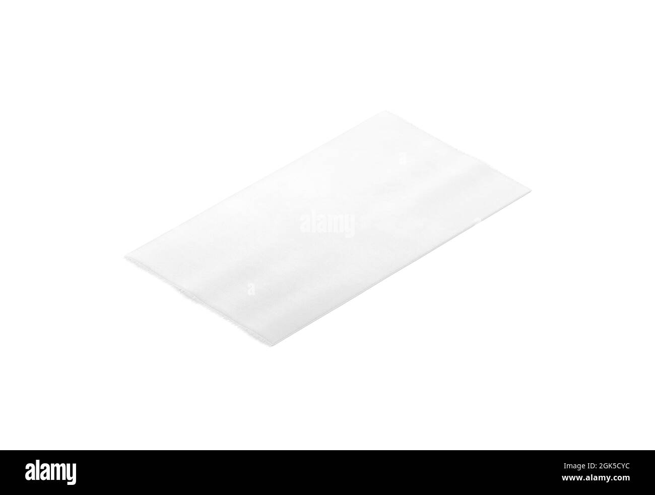 Blank white rectangle interior carpet mockup, side view Stock Photo
