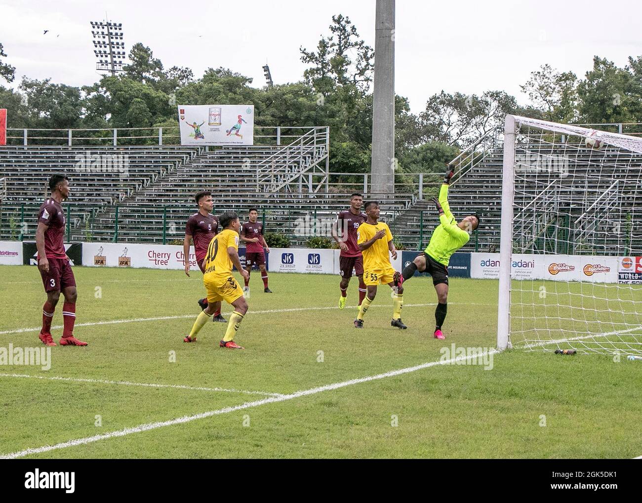 Hyderabad FC wins 50 against Assam Rifles in a Group D game played at the Mohun Bagan ground in
