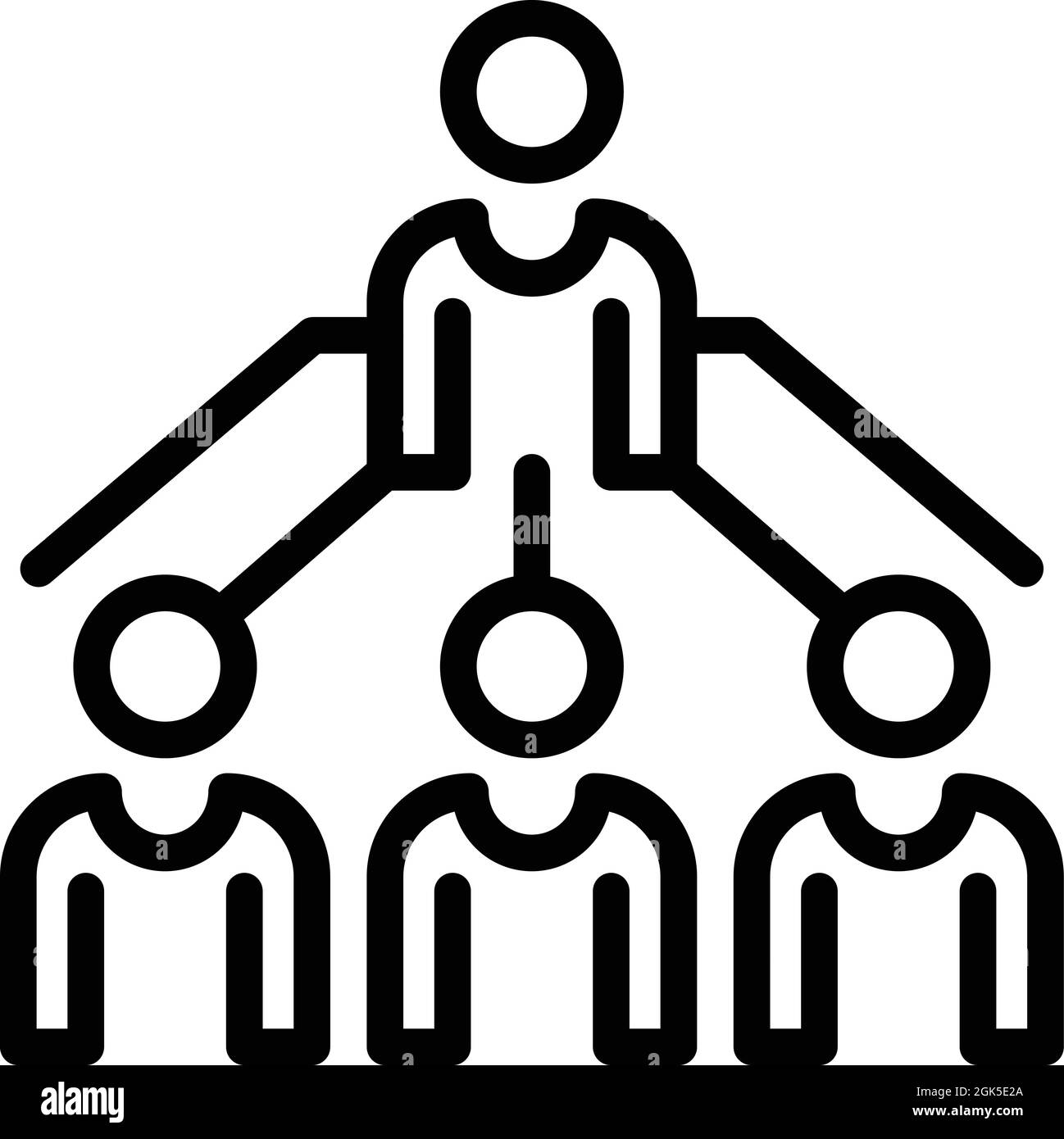 Social distancing icon outline vector. People safety. Virus distance Stock Vector