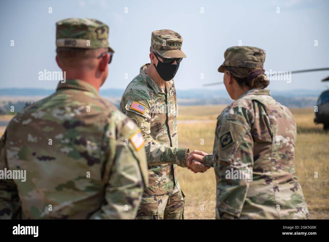 U.S. Army Gen. Daniel Hokanson, chief, National Guard Bureau, meets