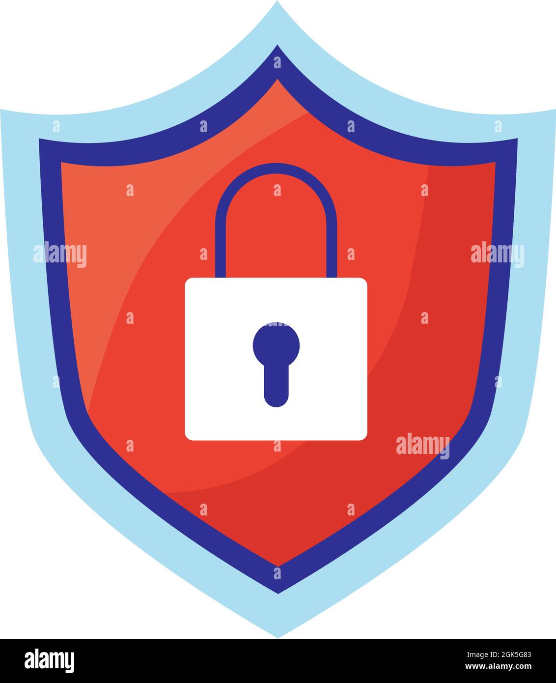 shield with padlock safe icon Stock Vector Image & Art - Alamy
