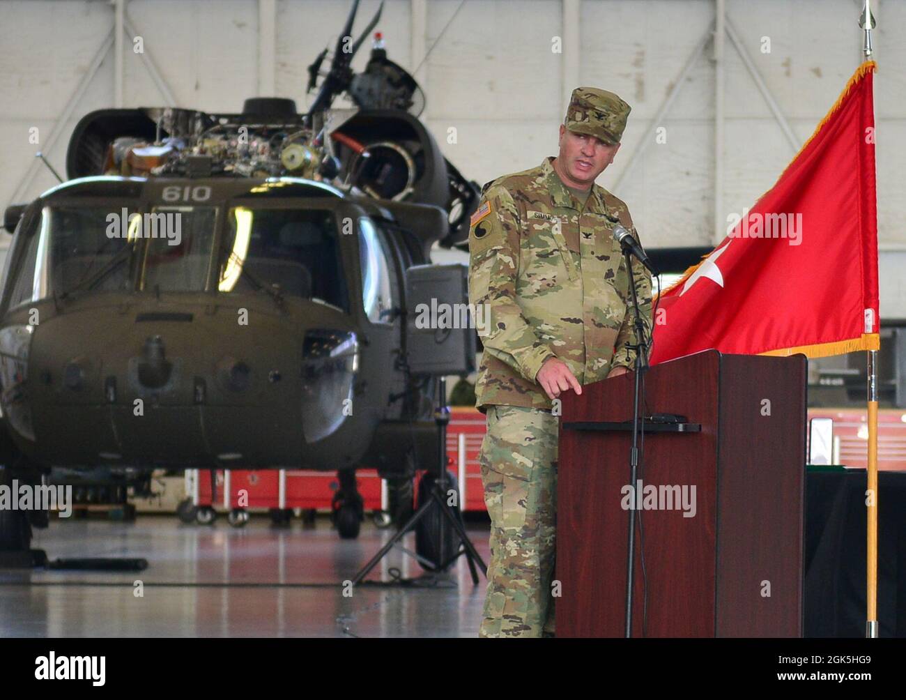 Colonel Barry Simmons, commander of the 78th Aviation Troop