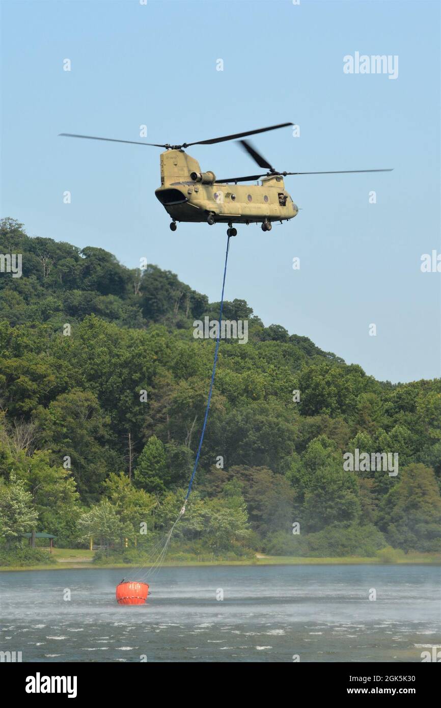 An air crew operating a CH47 Chinook helicopter from the Eastern Army
