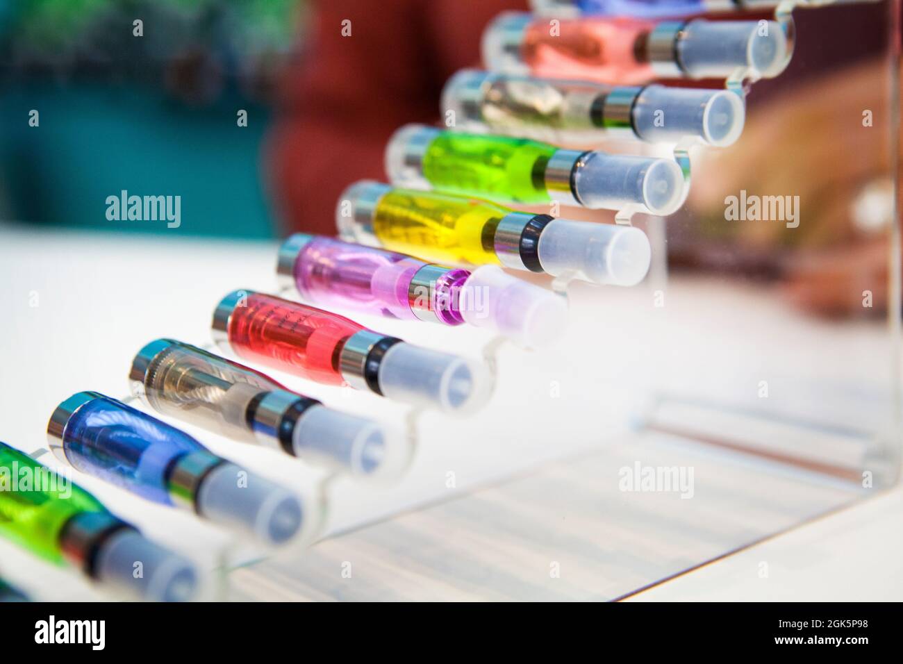 In a store specializing in the sale of electronic cigarettes, Paris