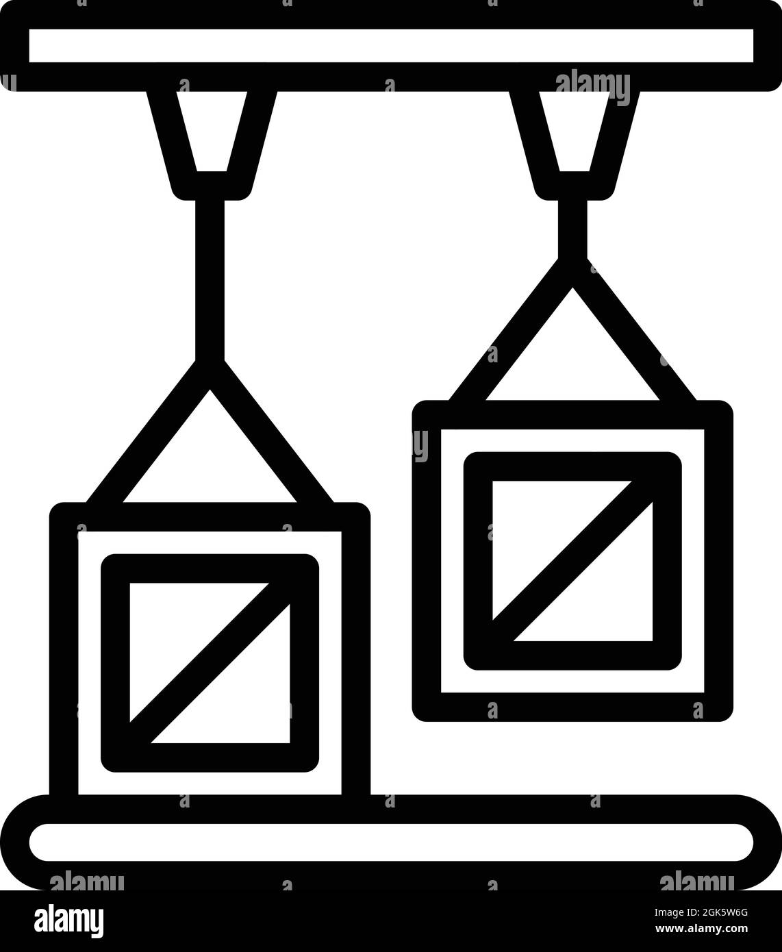 Batch production icon outline vector. Glass factory. Industry process ...