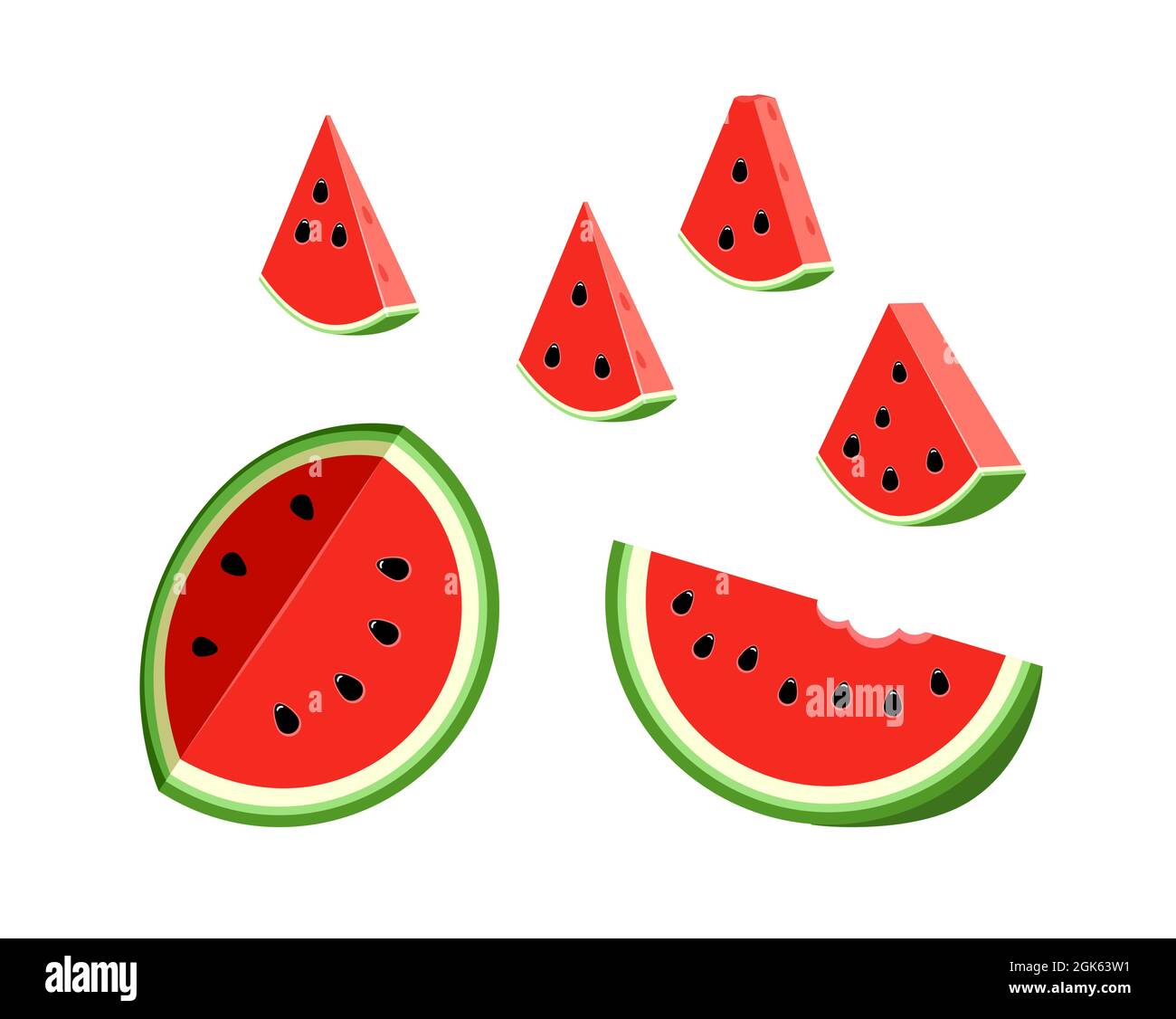 Sliced watermelon clipart hi-res stock photography and images - Alamy