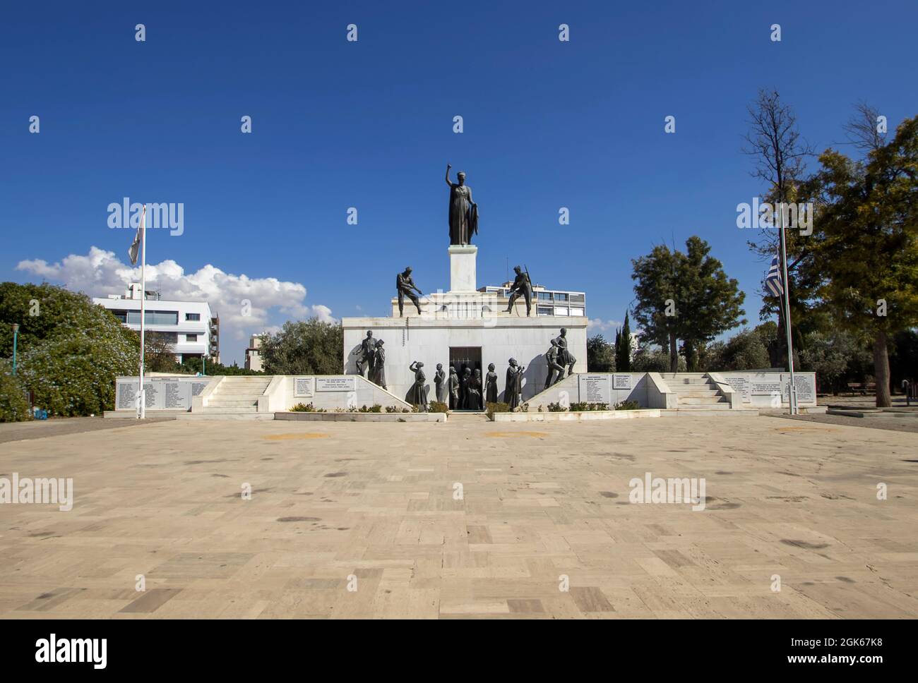 The Liberty Monument in Nicosia, Cyprus Stock Photo