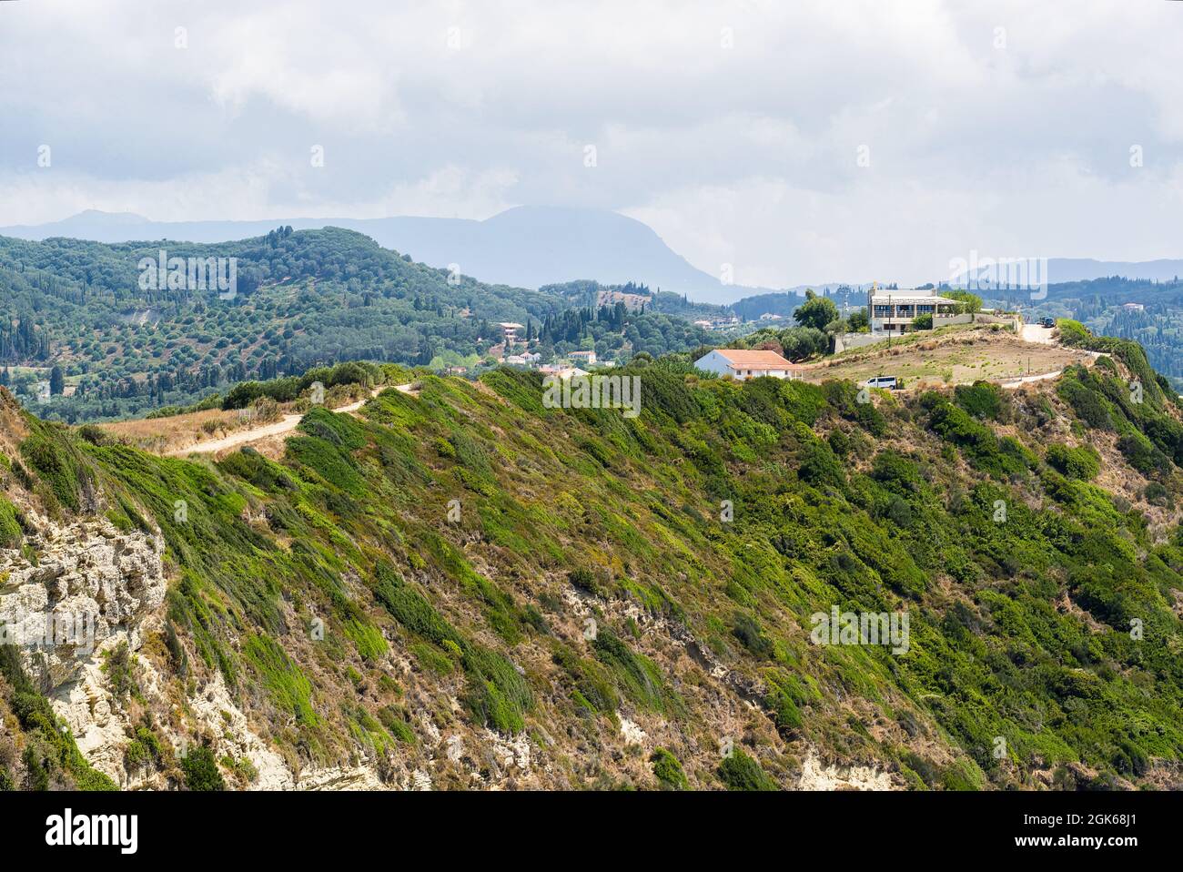 Landscape views near Agios Stefanos Corfu Stock Photo