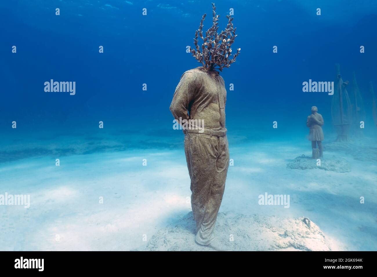 MUSAN Museum of Underwater Sculpture in Ayia Napa, Cyprus Stock Photo