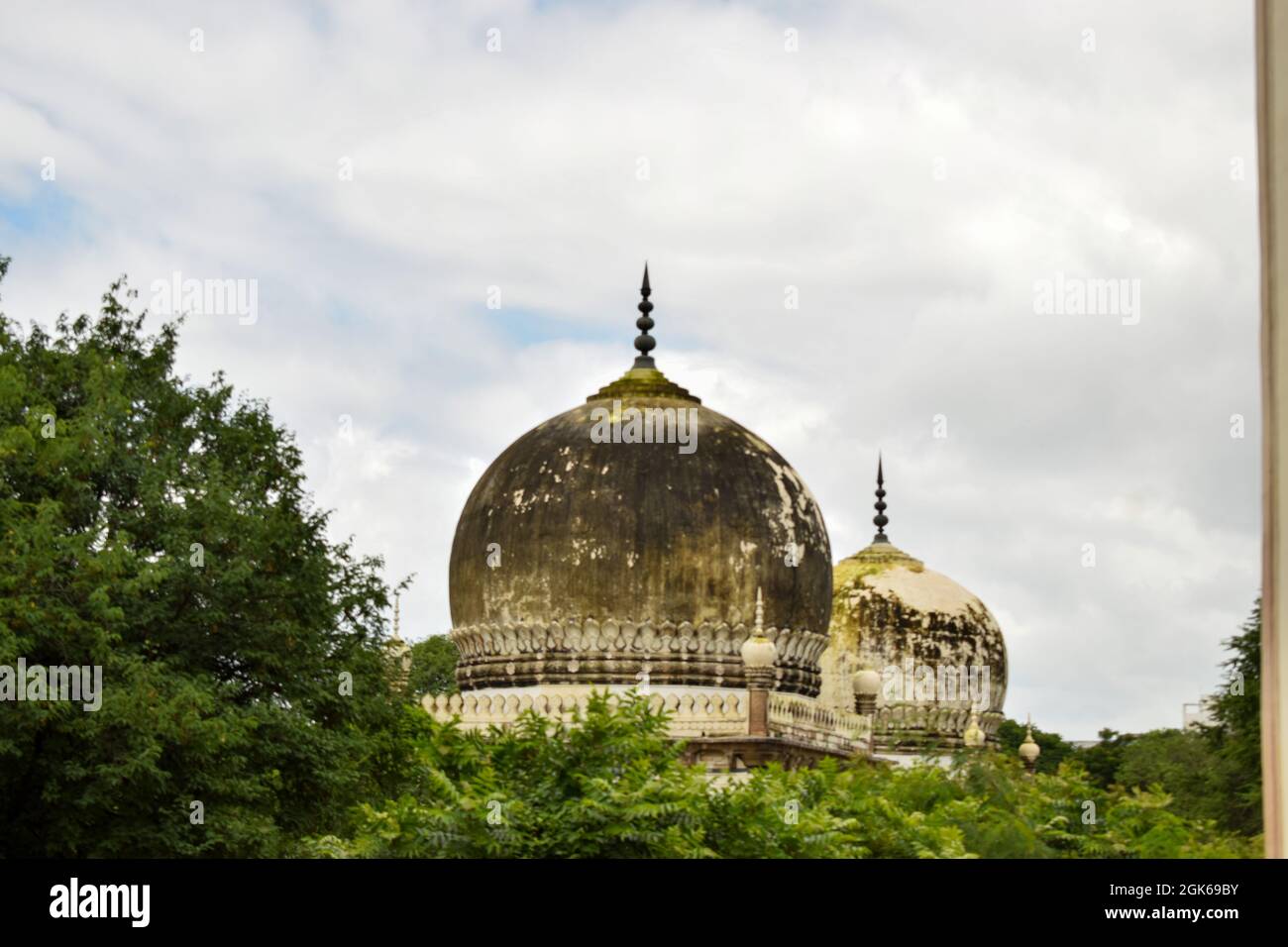 Antique Islamic Architectural Art Pointed Arches Seven Tombs Dome And ...