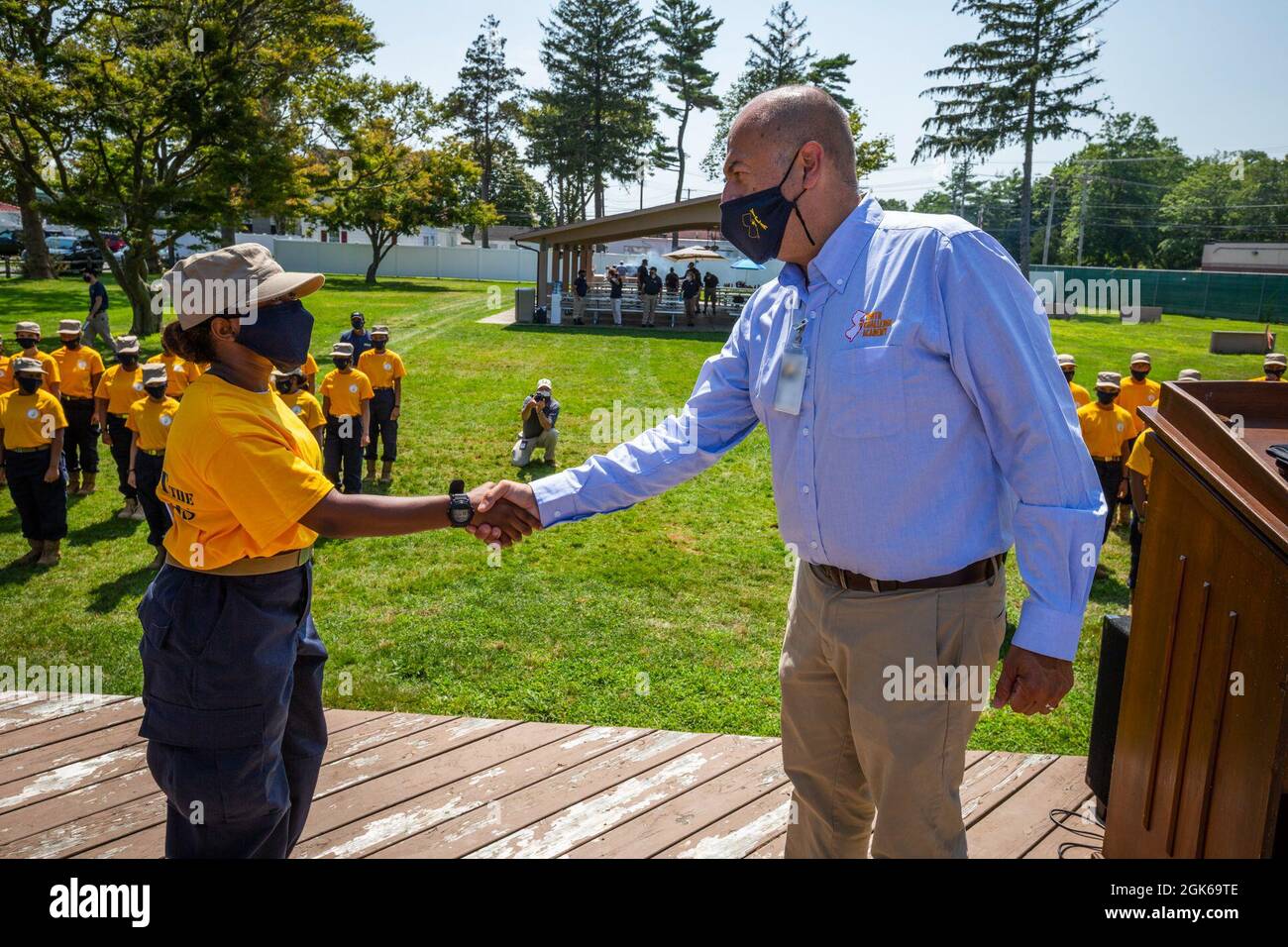 Trainning Center Ribon Nelson Ribon, right, Director, New Jersey Youth ChalleNGe Academy ...