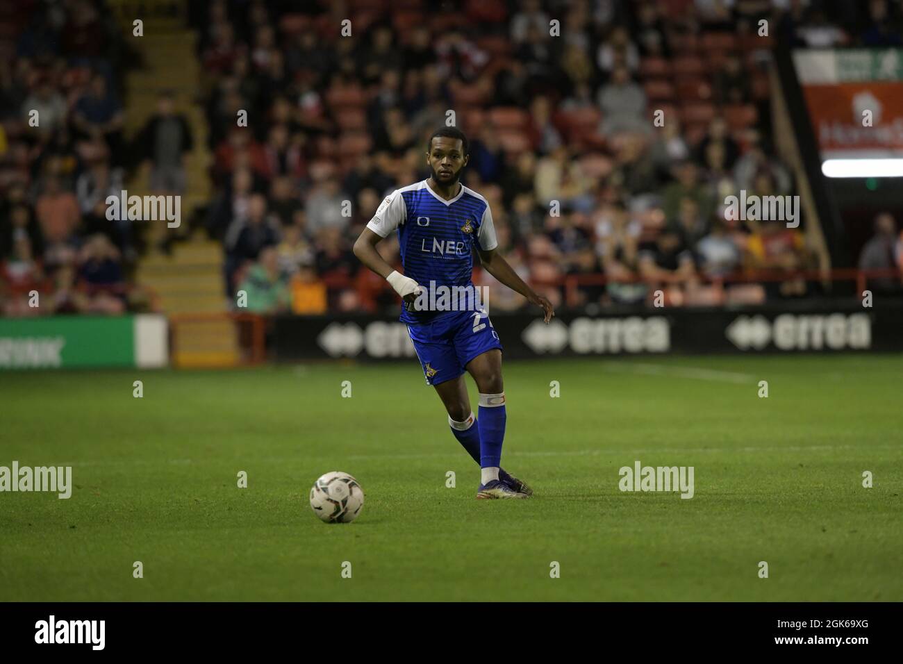 Picture Howard Roe/AHPIX LTD, Football, Carabao Cup;Round 1Walsall v Doncaster Rovers,; Bescot Stadium,Walsall, UK,10/08/2021, K.O 7.45pm Doncaster's Stock Photo