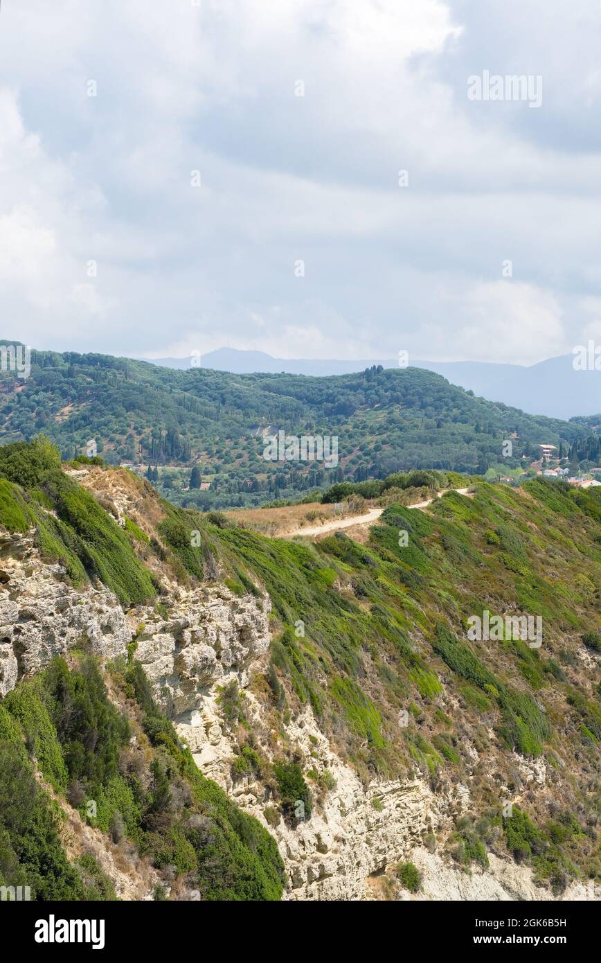 Landscape views near Agios Stefanos Corfu Stock Photo