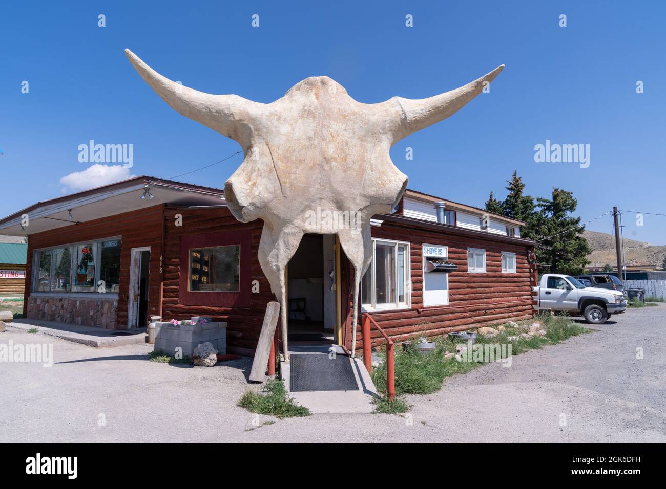 Dubois, Wyoming August 8, 2021 Interesting exterior of the