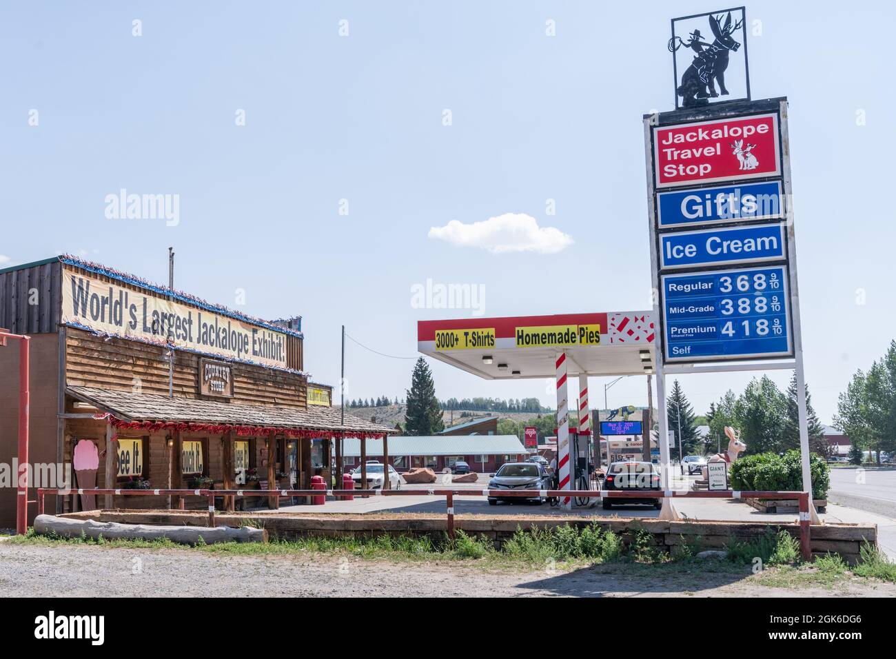 Dubois, Wyoming August 8, 2021 Exterior of the Country Store Travel