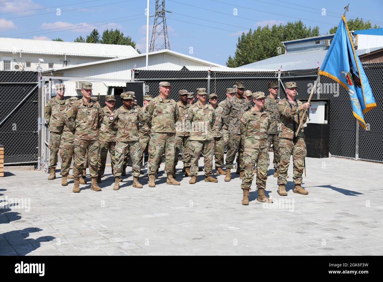 A transfer of authority ceremony was conducted at Camp Film City ...