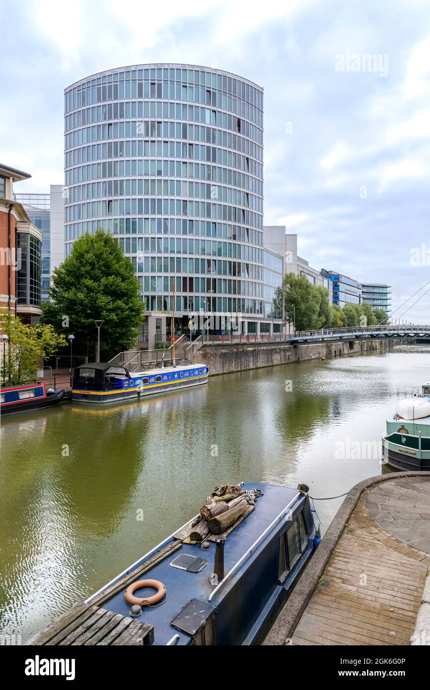 Temple Quay, Bristol near Temple Meads station. The apartment block eye