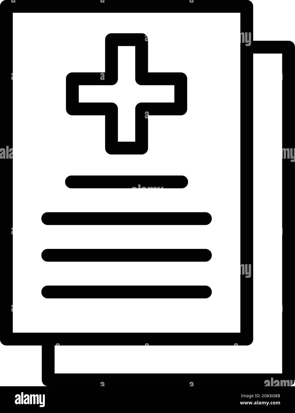 medical-form-icon-outline-vector-health-checklist-doctor-report-stock