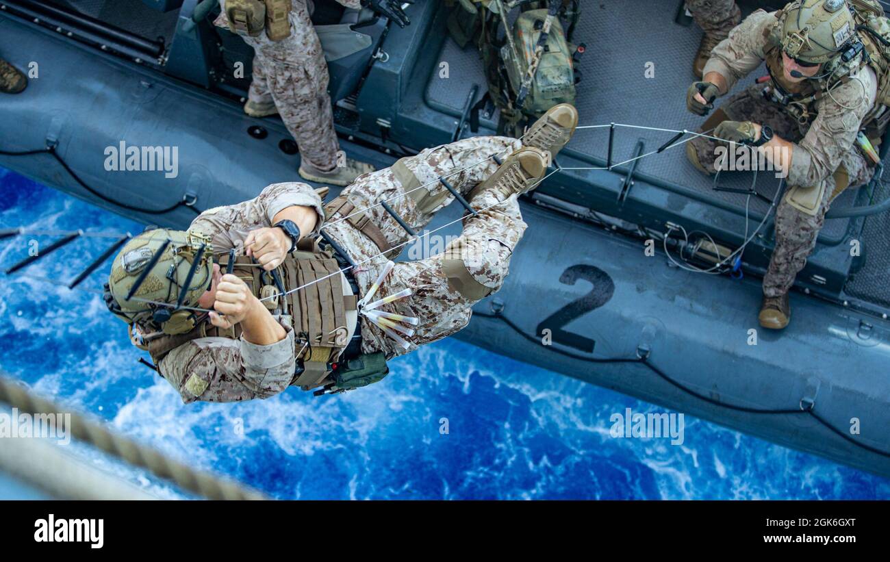 PACIFIC OCEAN (Aug. 15, 2021) A U.S. Marine With The All Domain ...