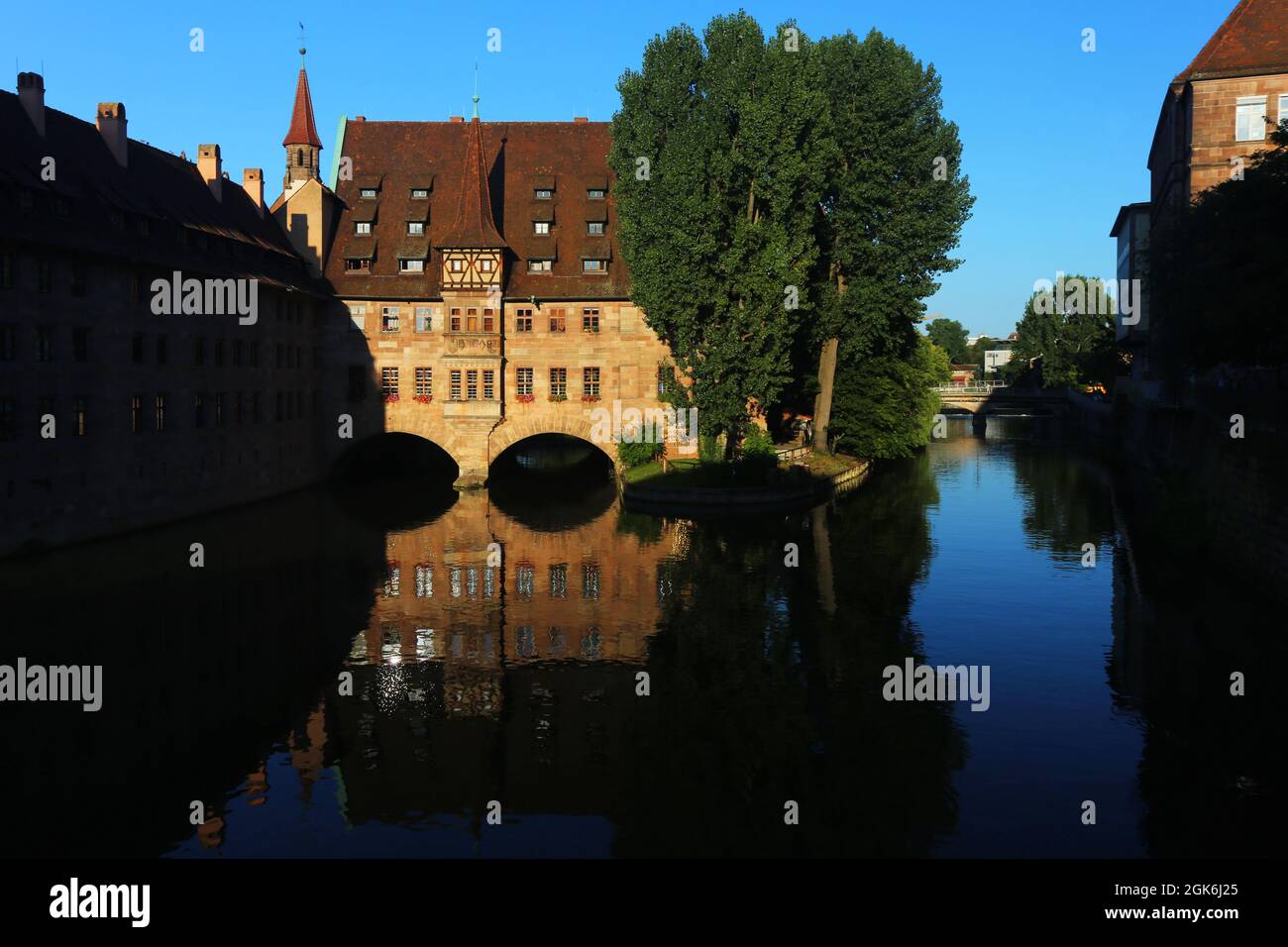 Nürnberg Das Heilig-Geist-Spital in Nürnberg war die größte städtische Einrichtung zur Versorgung von Kranken. Franken, Bayern Stock Photo