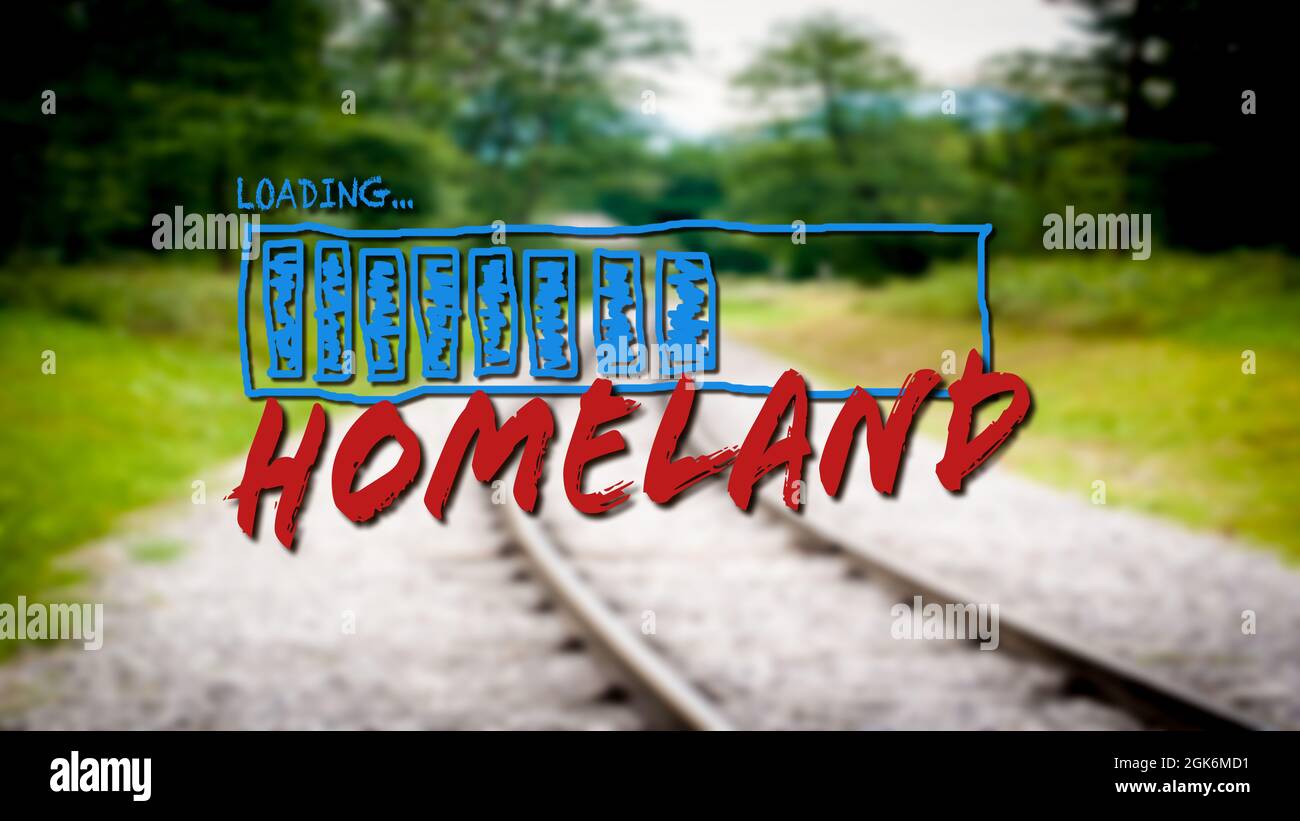 Street Sign the Direction Way to Homeland Stock Photo Alamy