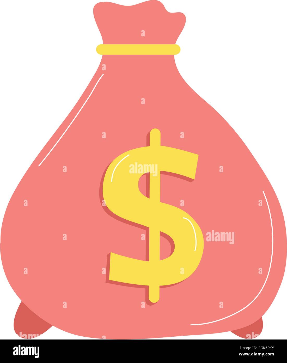 pink money bag dollars icons Stock Vector Image & Art Alamy