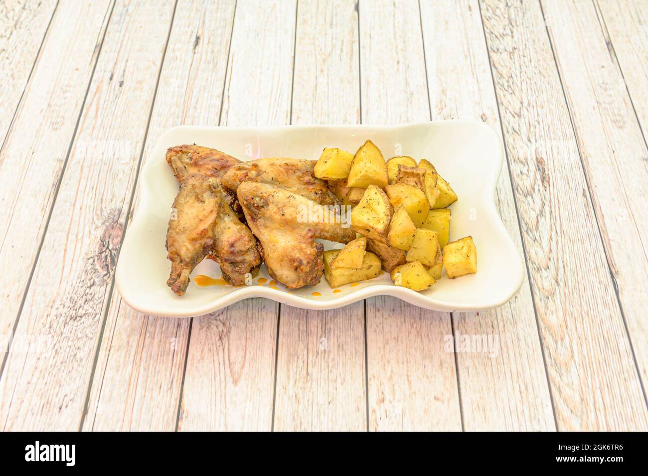 tapa of garlic chicken wings in the purest Spanish style served with